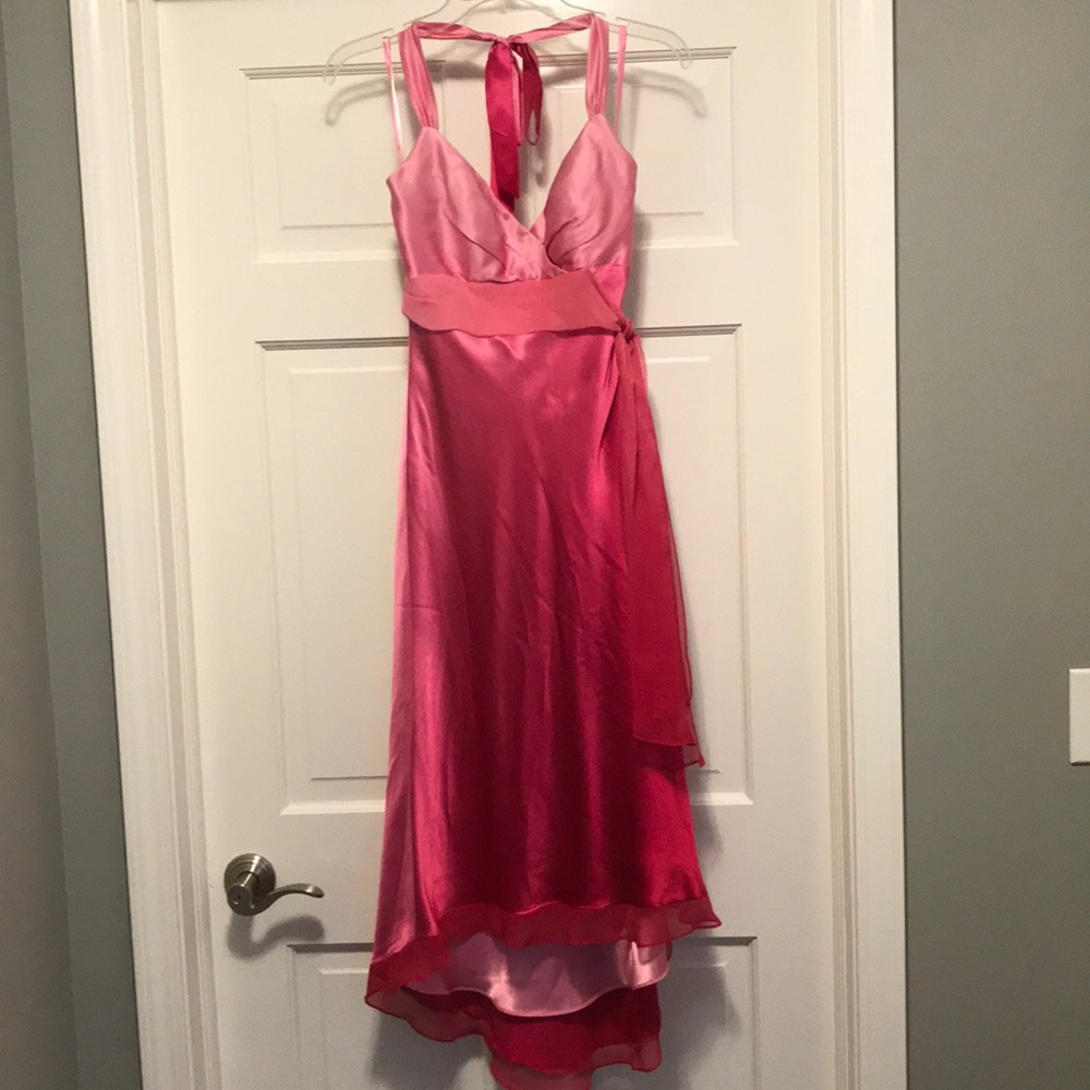 Cache pink ombré cocktail dress, size 4